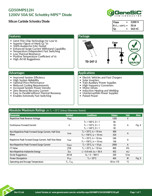 Gd Mps H Datasheet Diode Equivalent Genesic