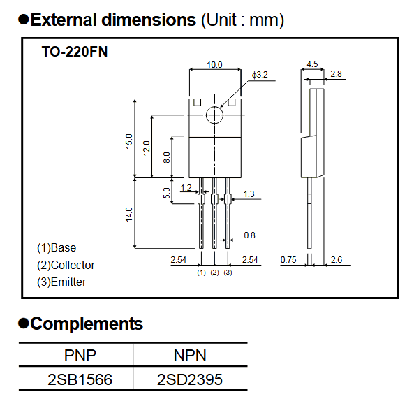 2SB1566 reference image