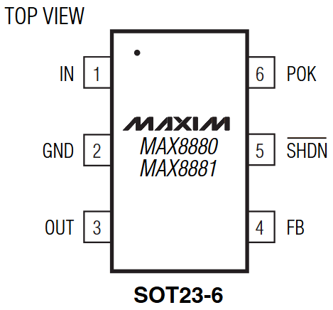 MAX8880 reference image