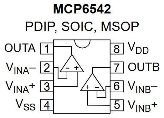MCP6542 reference image