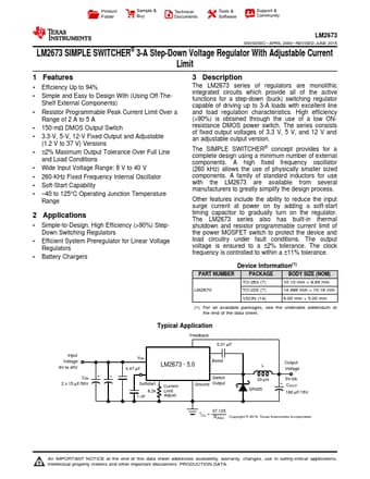  Datasheet Preview Page 1