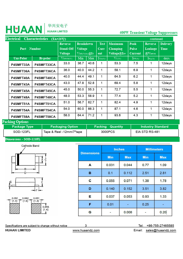 P4SMFT6.0CA