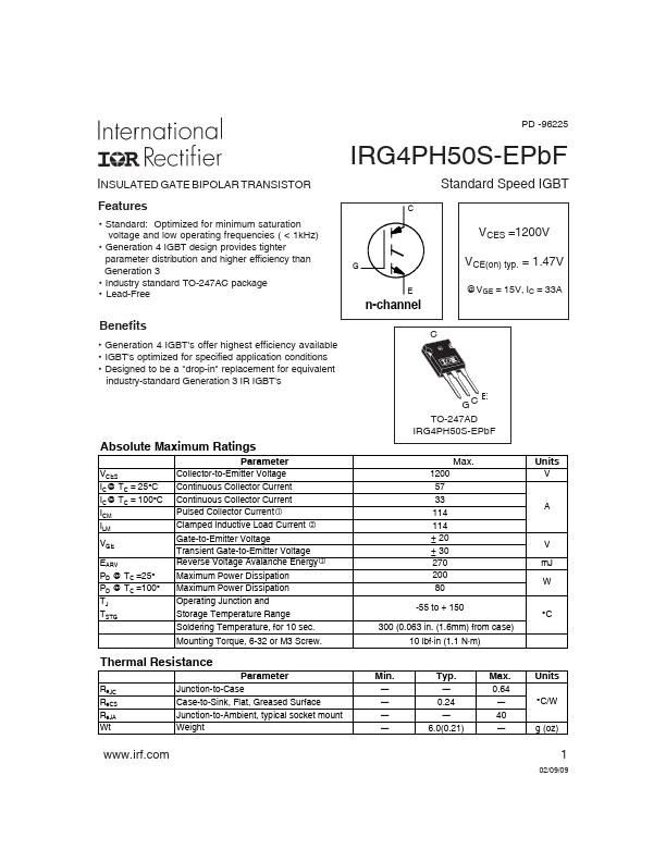 IRG4PH50S-EPBF