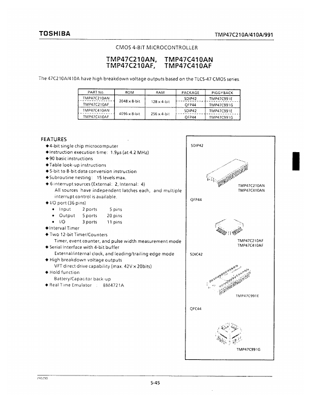 TMP47C410AN