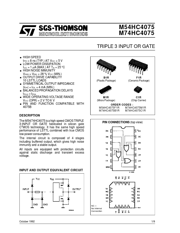 M54HC4075