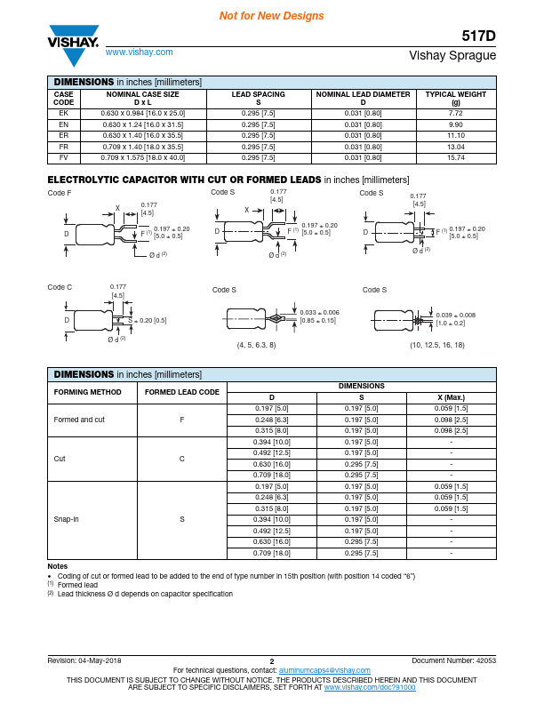 517D227M160FR6AE3