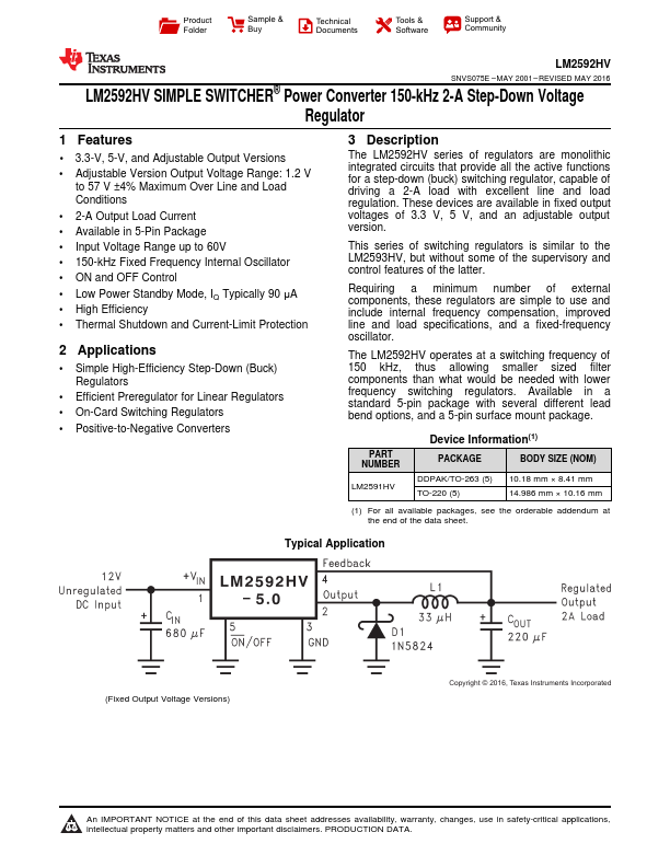 LM2592HV