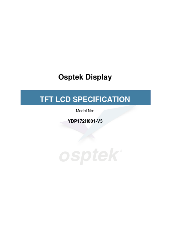 YDP172H001-V3 Datasheet Preview