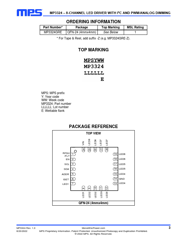 datasheet Preview Page 3