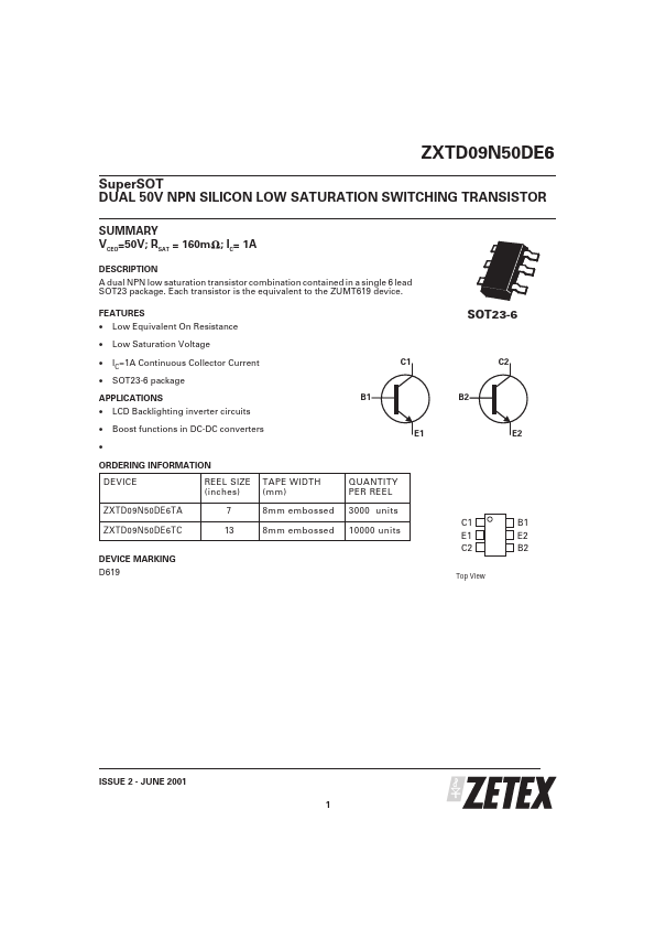 ZXTD09N50DE6