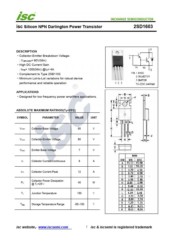 2SD1603