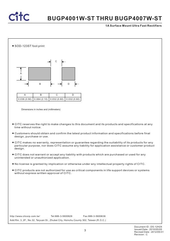 BUGP4001W-ST