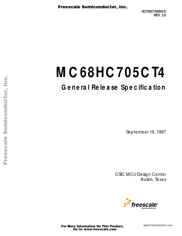 MC68HC705CT4