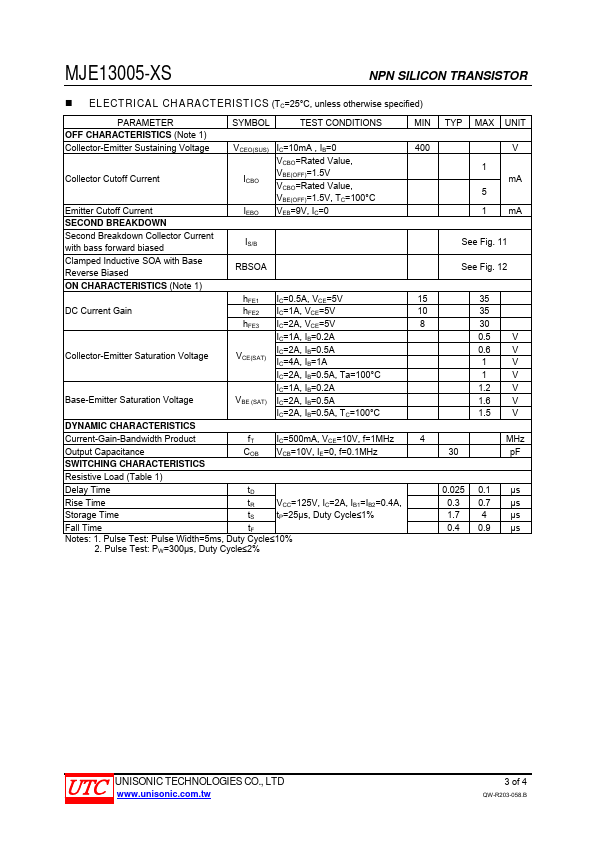 MJE13005-XS