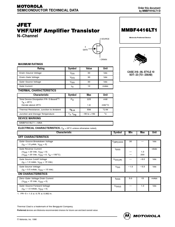 MMBF4416LT1