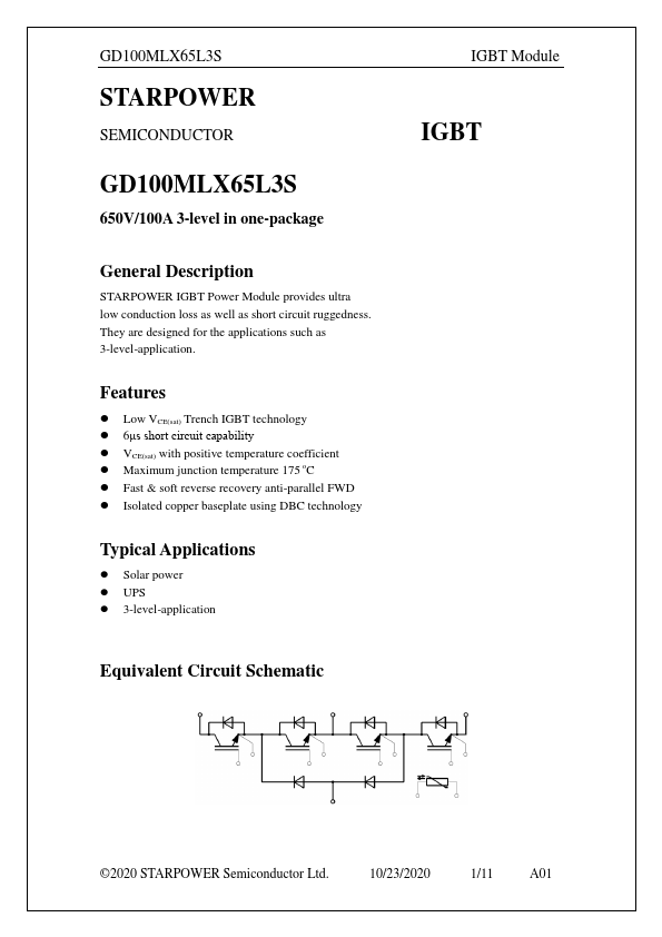 GD100MLX65L3S Datasheet Preview