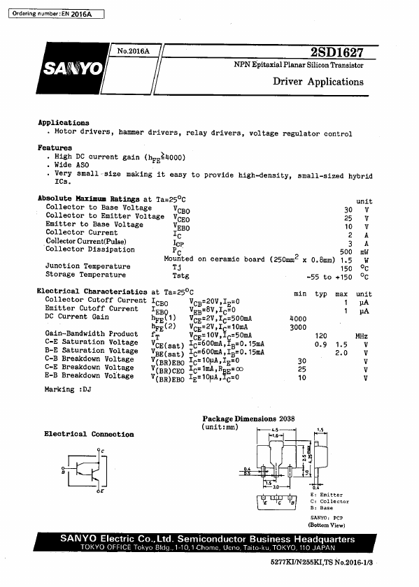 2SD1627