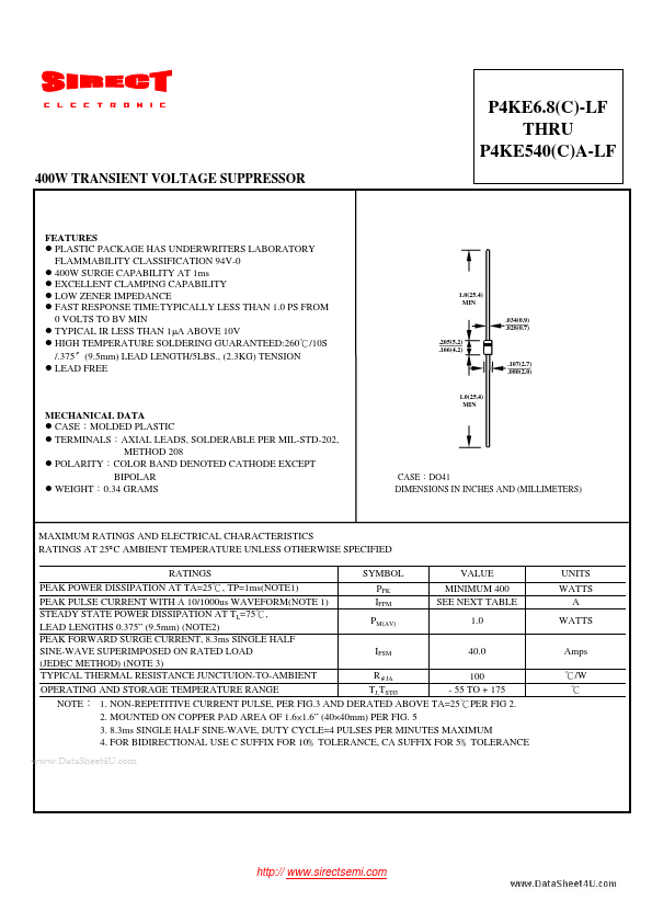 P4KE47A-LF