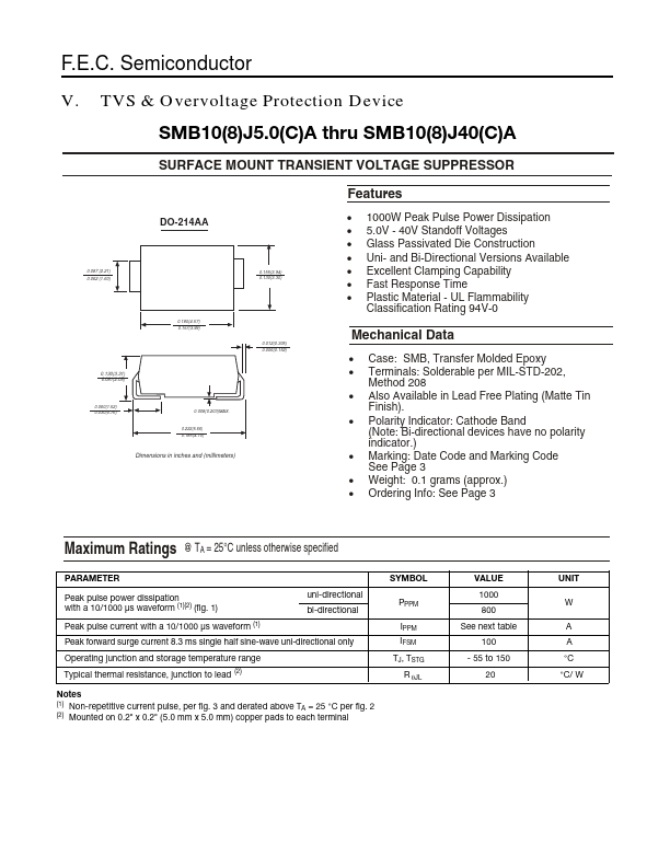 SMB8J18CA