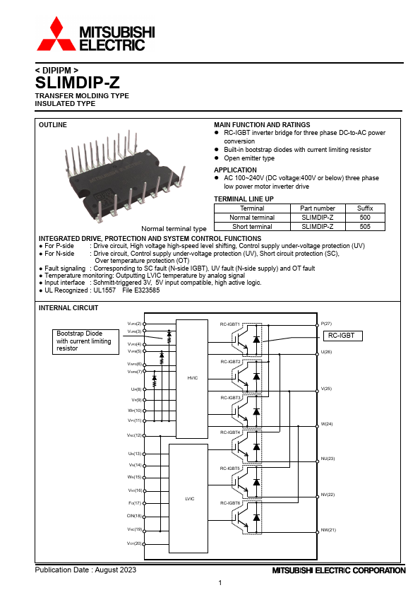 SLIMDIP-Z Datasheet Preview