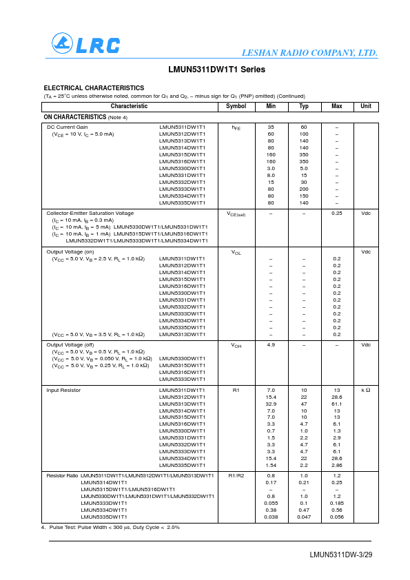 LMUN5334DW1T1