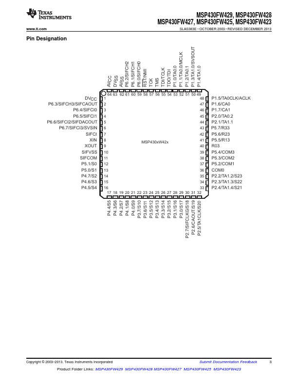 MSP430FW427