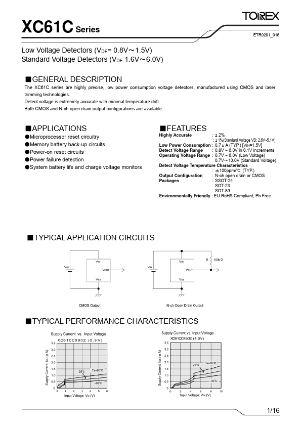 XC61CC2702 datasheet page 1 preview