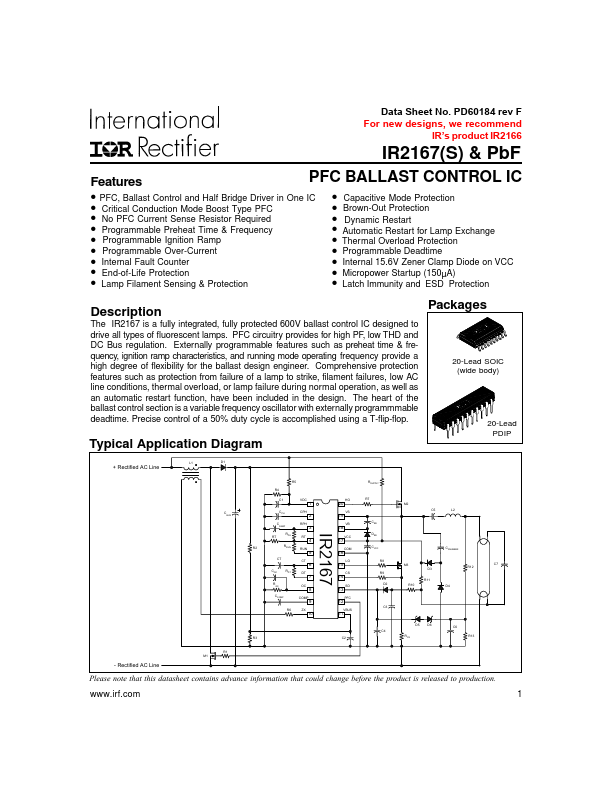 IR2167SPBF