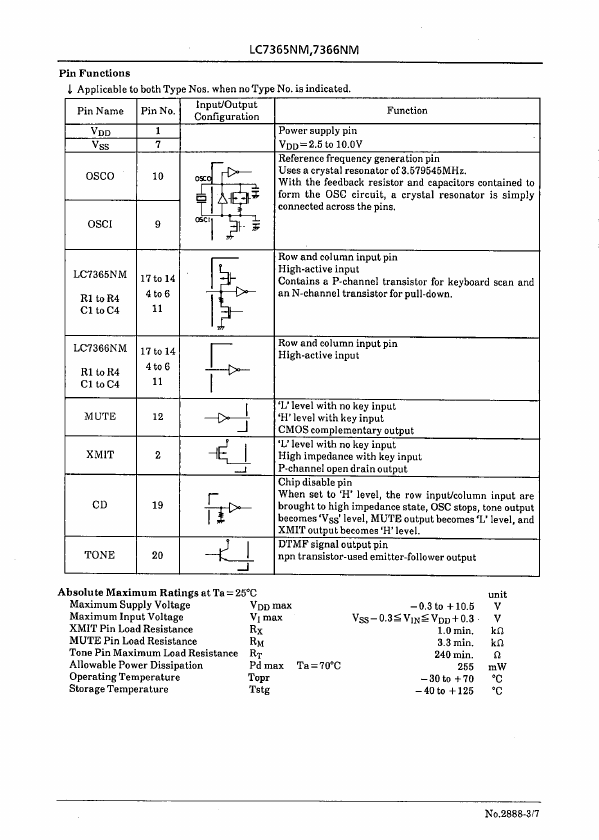 LC7366NM