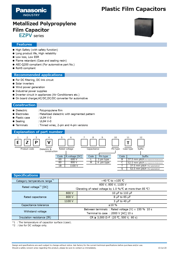 EZPV80905LTB