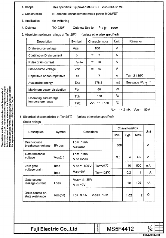 2SK3264-01MR