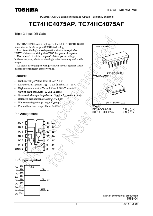 TC74HC4075AF