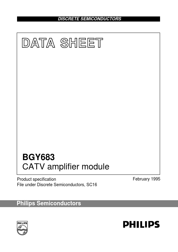 BGY683 Datasheet Preview