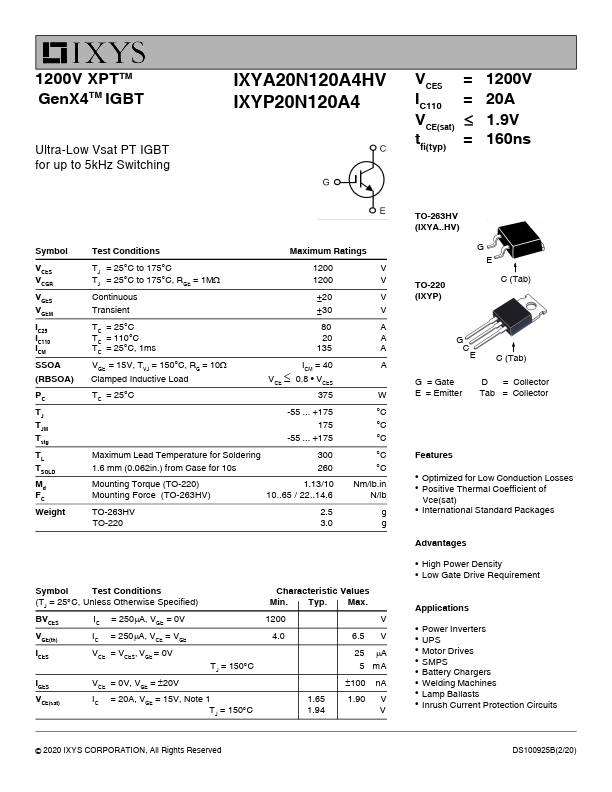 IXYA20N120A4HV