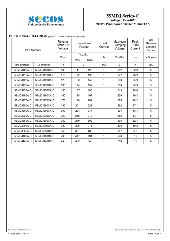 5SMDJ51A-C