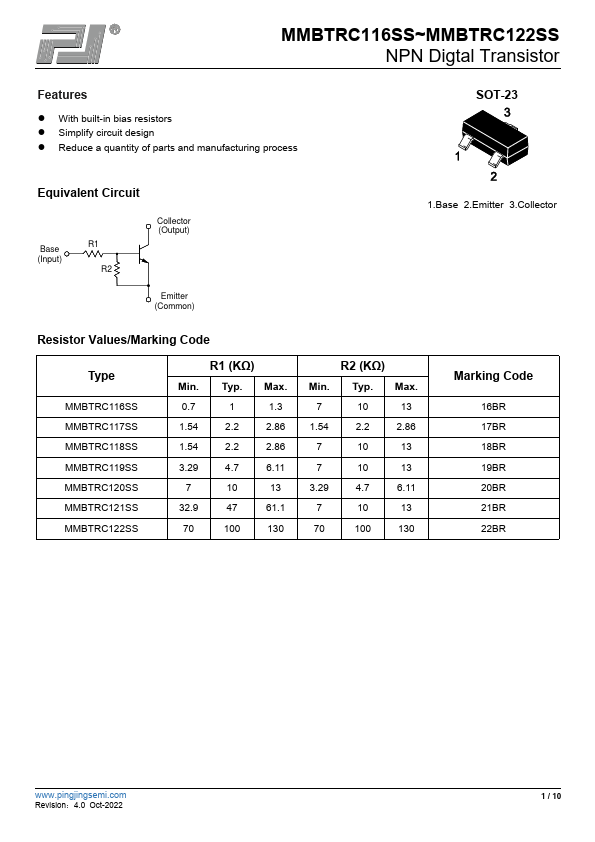 MMBTRC119SS Datasheet Preview