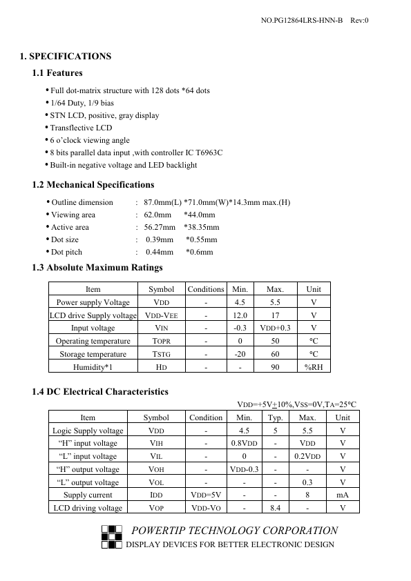 PG12864LRS-HNN-B