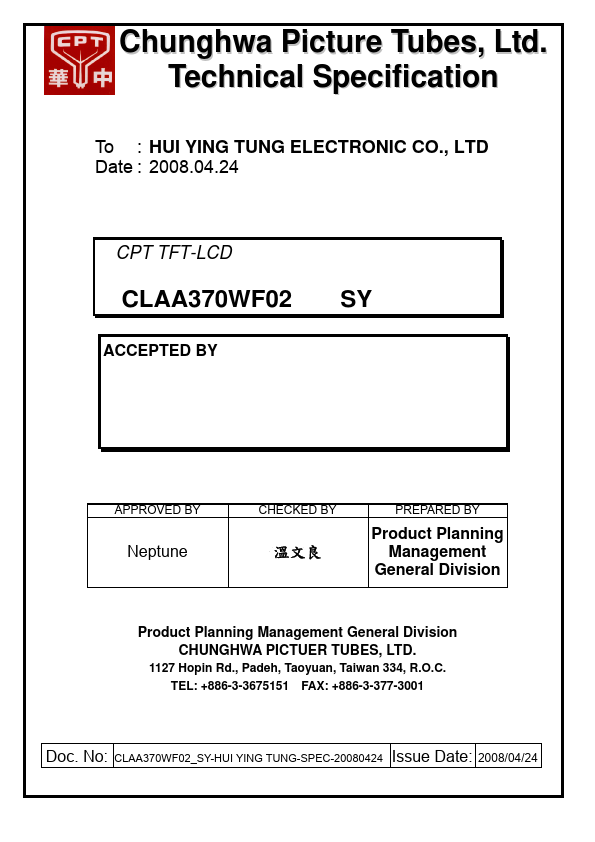 CLAA370WF02SY