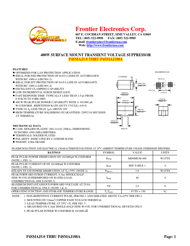 P4SMAJ64A