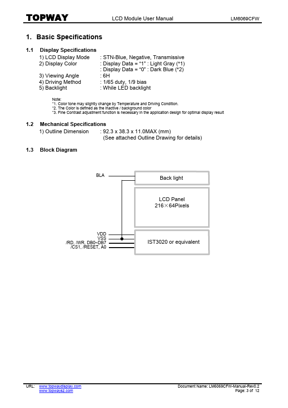 LM6069CFW