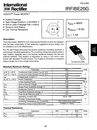 IRFIBE20G