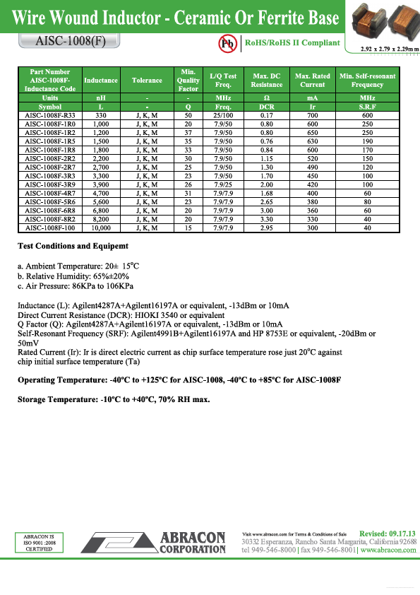 AISC-1008F-1R0