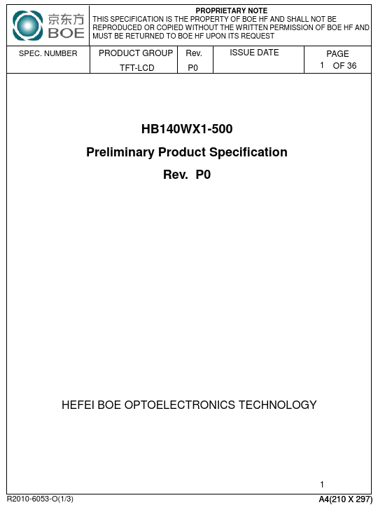 HB140WX1-500