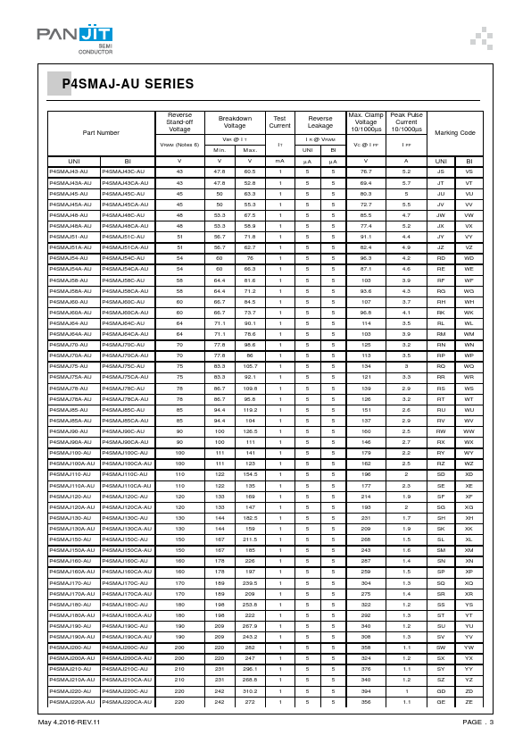 P4SMAJ14CA-AU