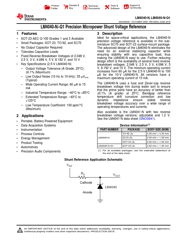 LM4040-N-Q1