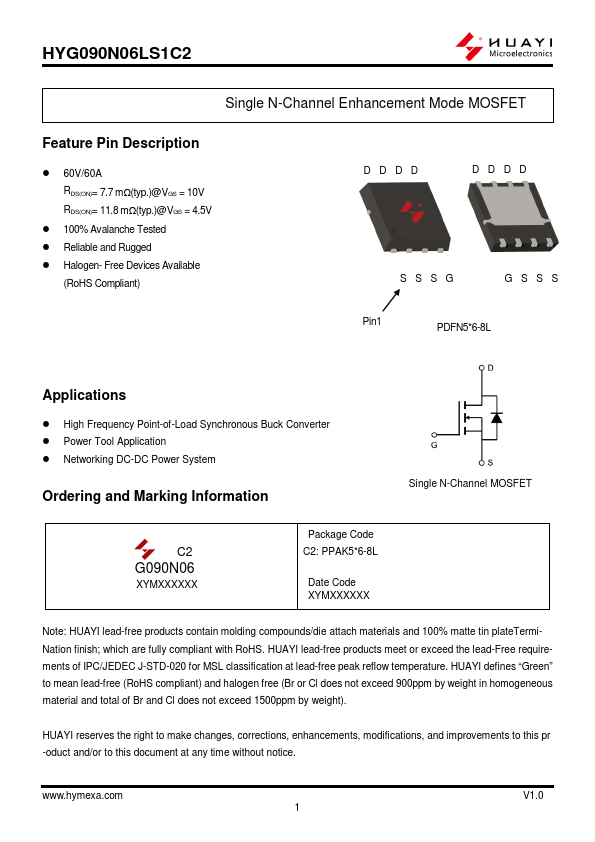 HYG090N06LS1C2 Datasheet Preview