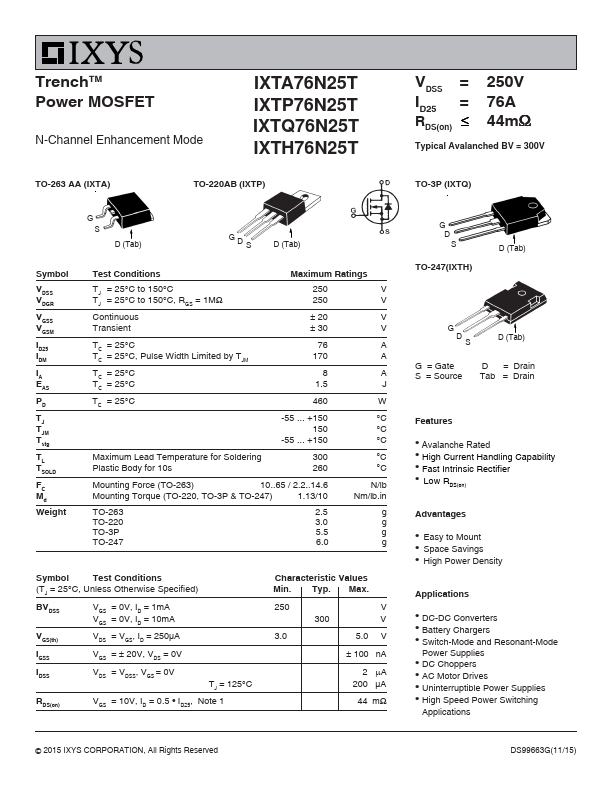 IXTQ76N25T