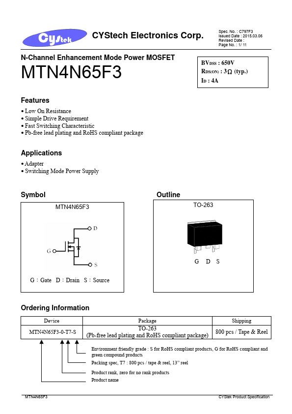 MTN4N65F3