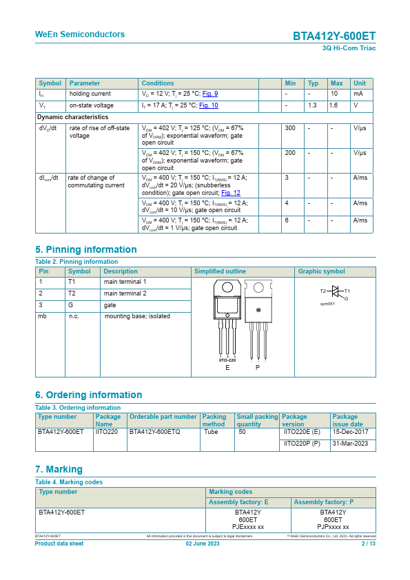 BTA412Y-600ET