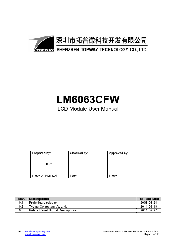 LM6063CFW